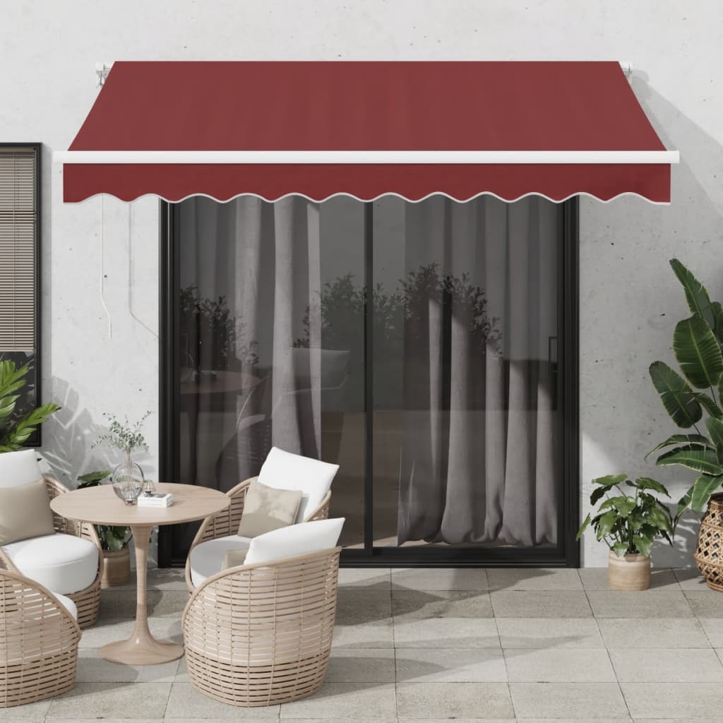 Automatic Retractable Awning Anthracite&White