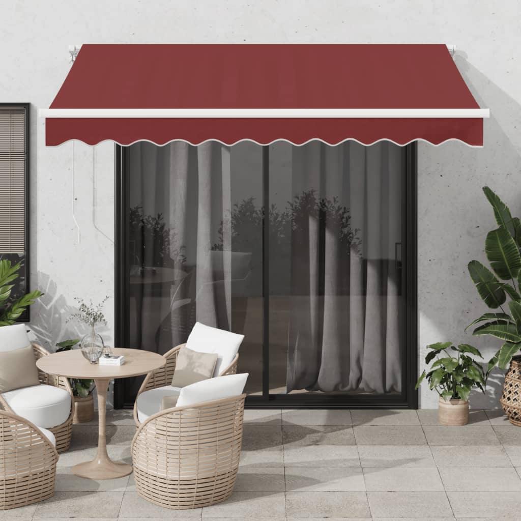 Automatic Retractable Awning With Led Anthracite&White 450X350 Cm