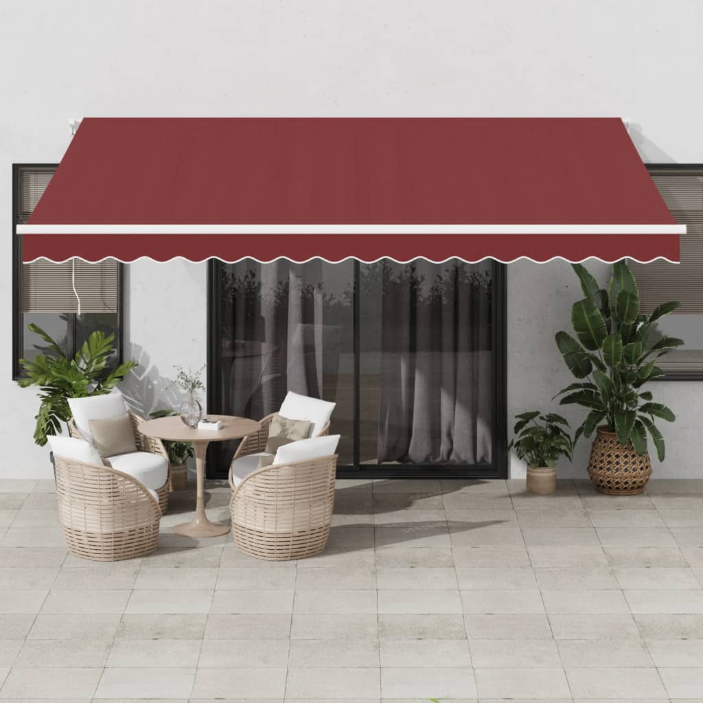 Manual Retractable Awning With Led