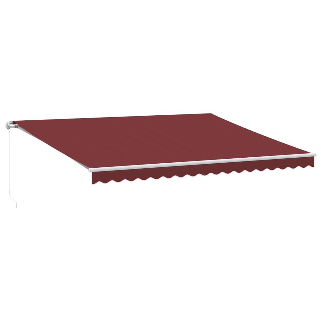 Manual Retractable Awning Burgundy 450X300 Cm