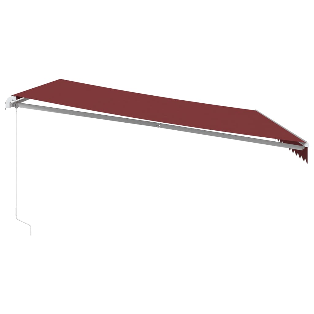 Manual Retractable Awning Burgundy 450X300 Cm