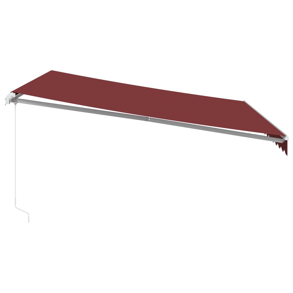 Manual Retractable Awning Burgundy 400X300 Cm