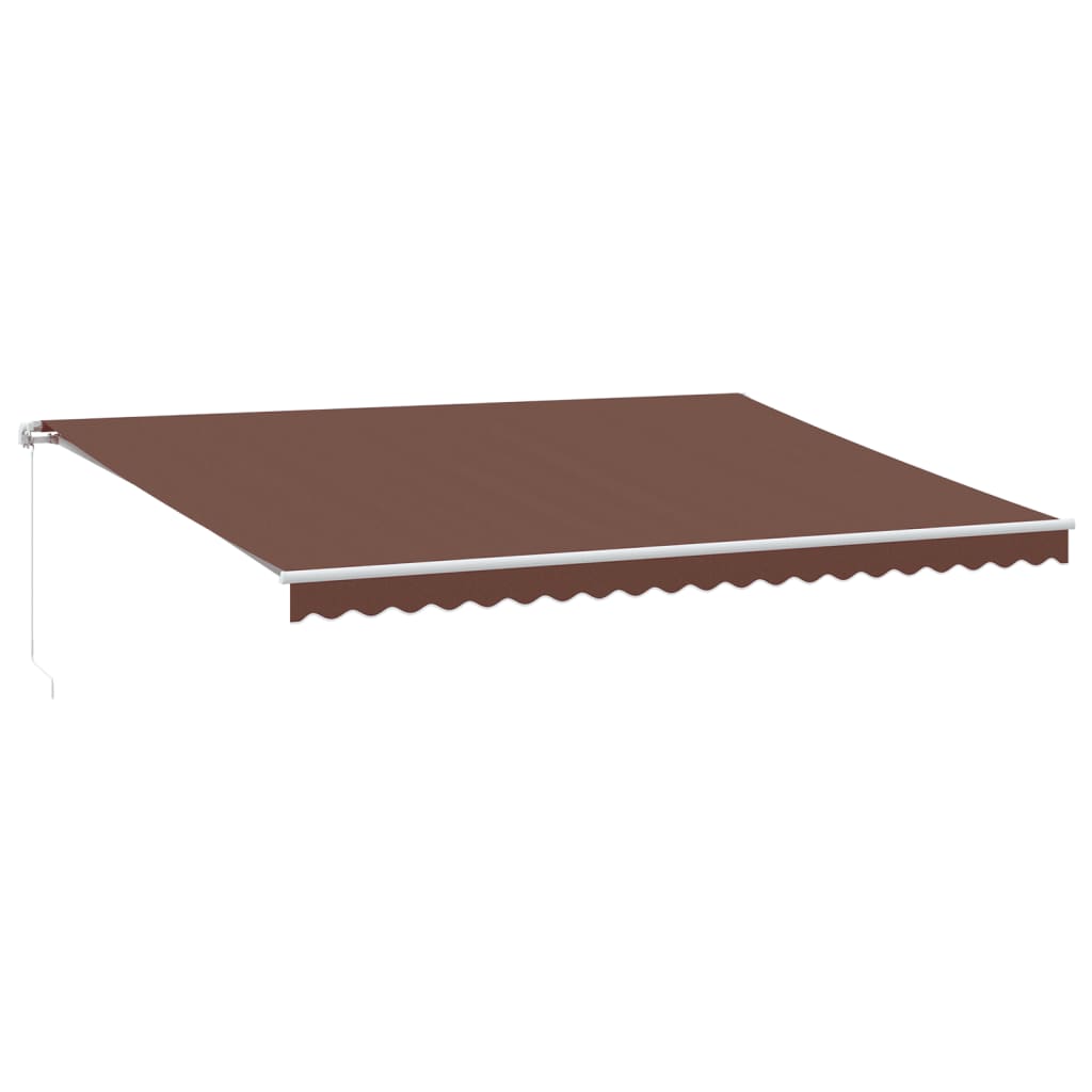 Manual Retractable Awning Brown 500X300 Cm