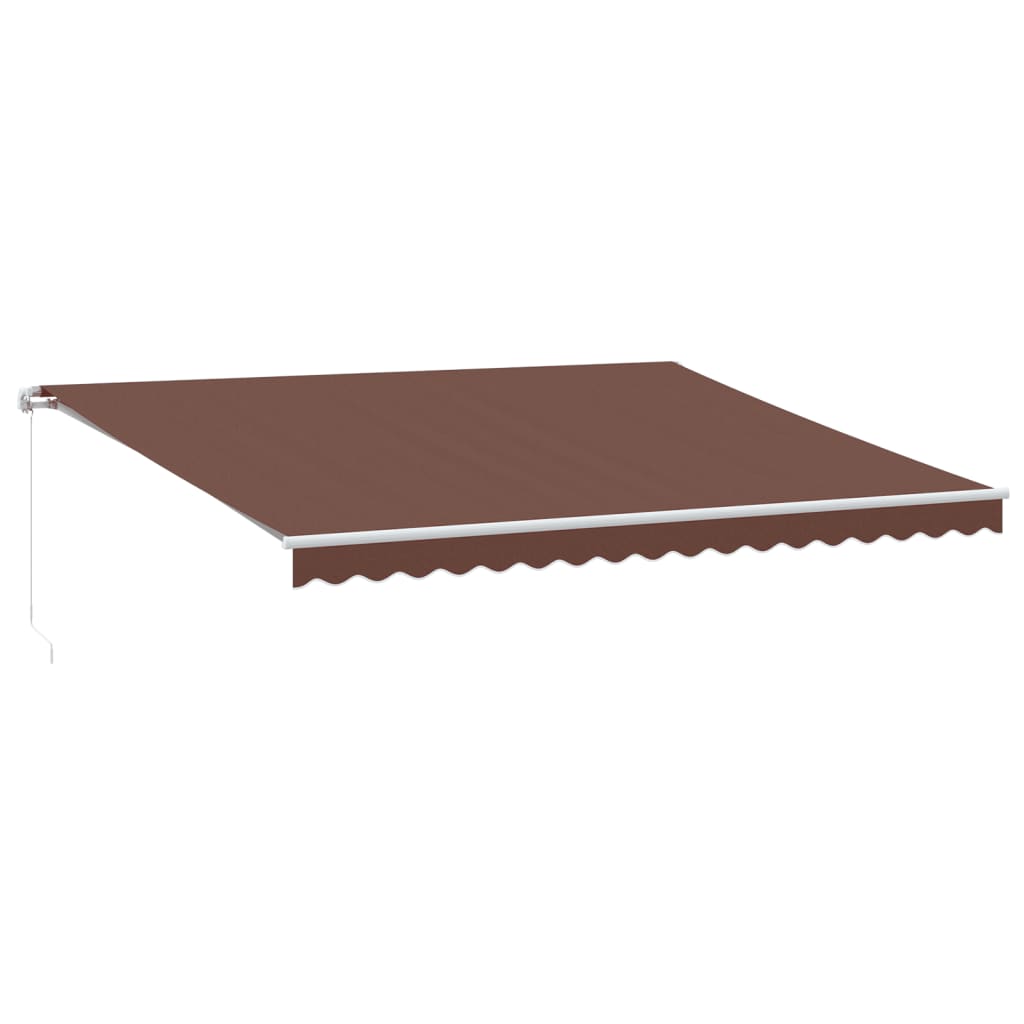 Manual Retractable Awning Brown 450X300 Cm