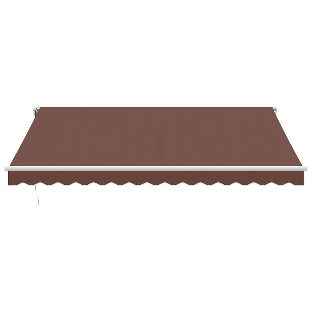 Automatic Retractable Awning Brown 400X300 Cm