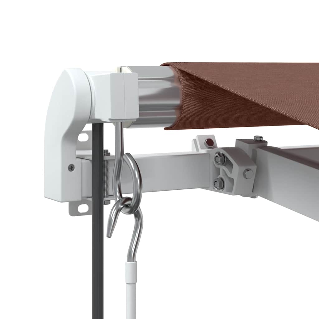 Automatic Retractable Awning Brown 400X300 Cm