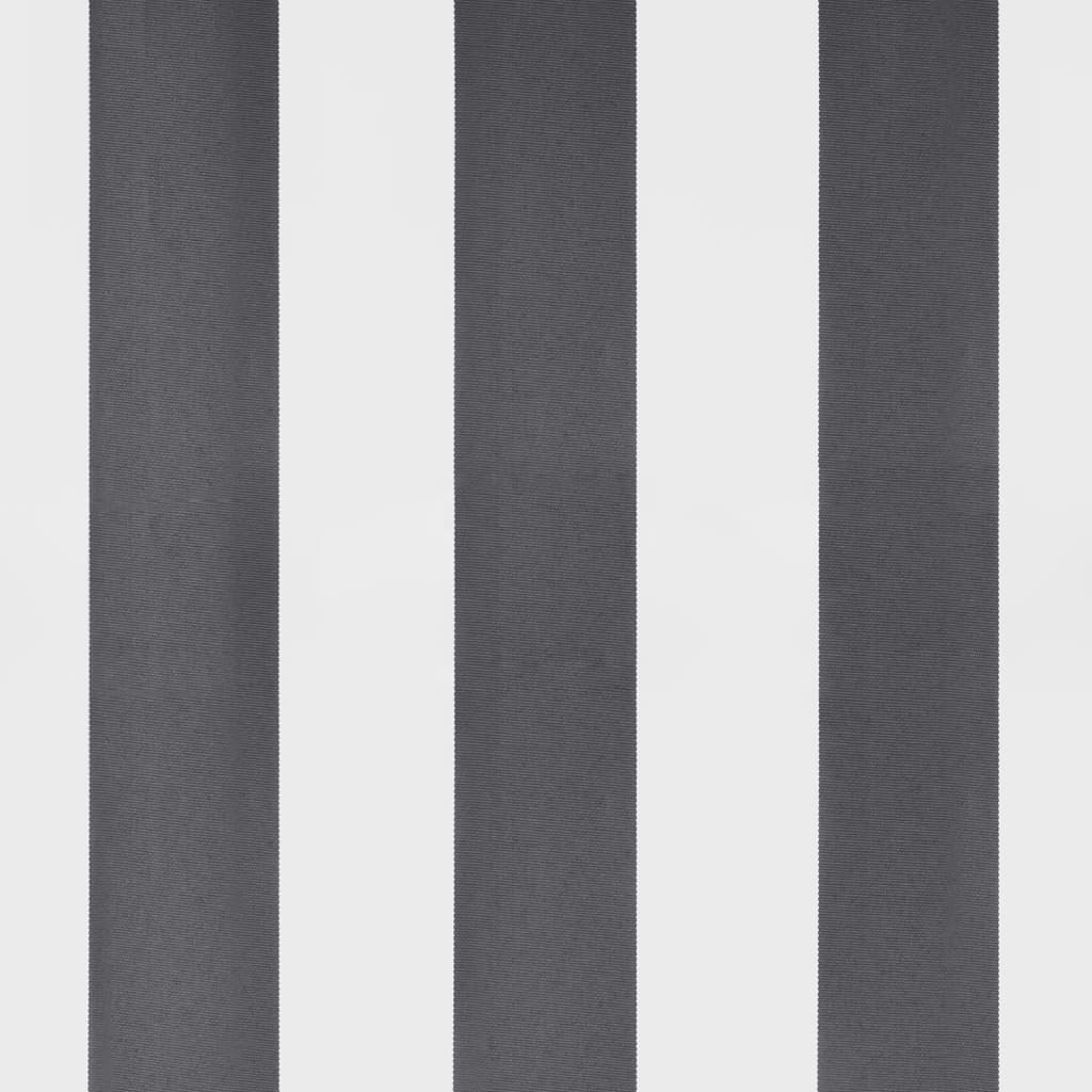 Manual Retractable Awning Anthracite&White 500X300 Cm