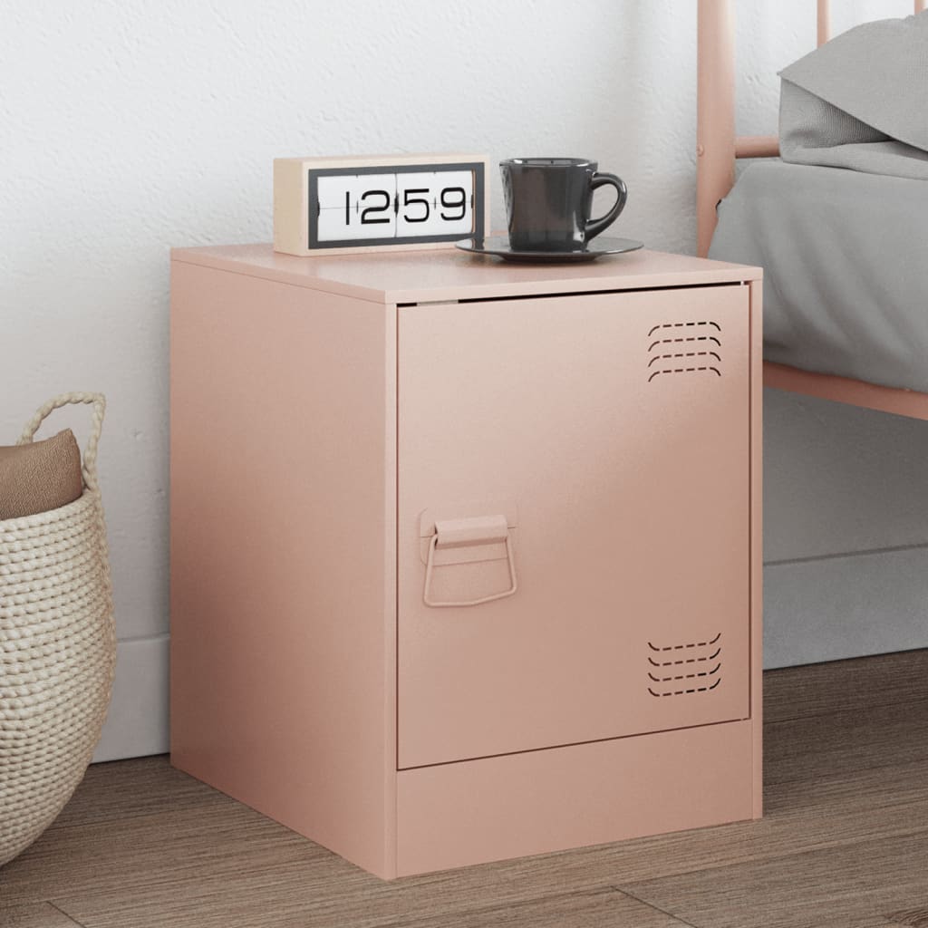 Bedside Cabinets 2 Pcs 34.5X39X44 Cm Steel