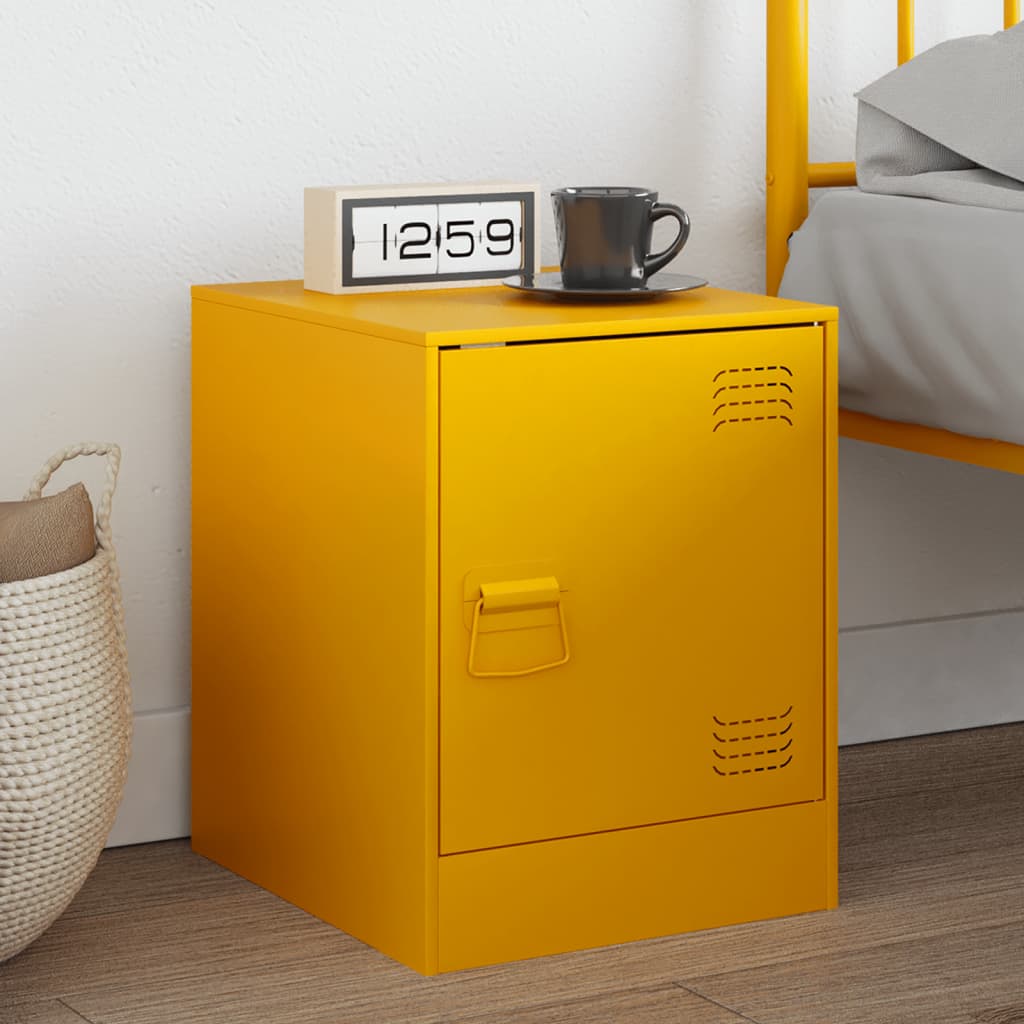 Bedside Cabinets 2 Pcs 34.5X39X44 Cm Steel