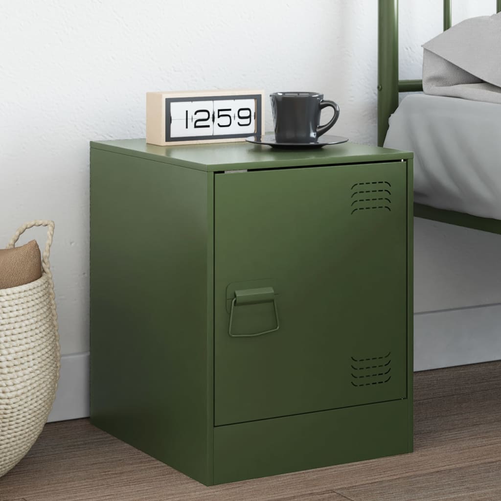 Bedside Cabinets 2 Pcs 34.5X39X44 Cm Steel
