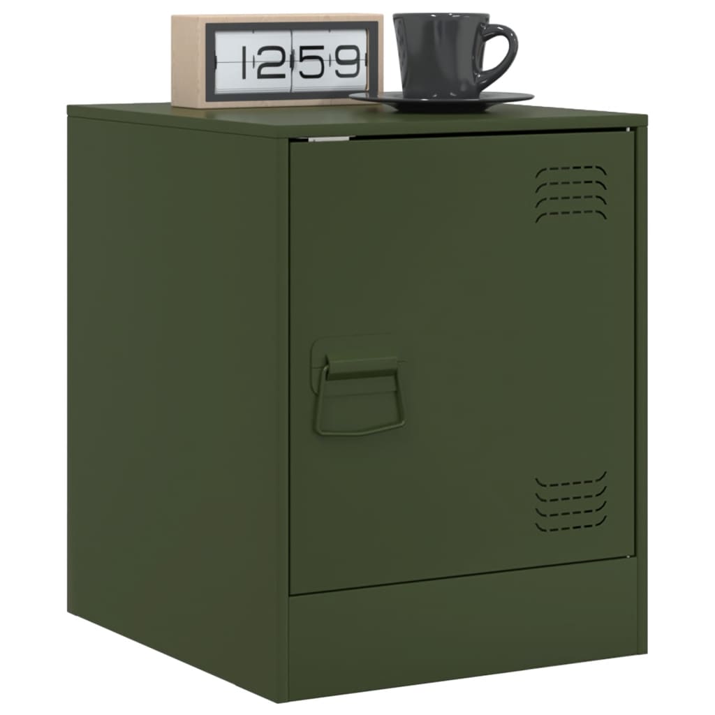 Bedside Cabinets 2 Pcs 34.5X39X44 Cm Steel