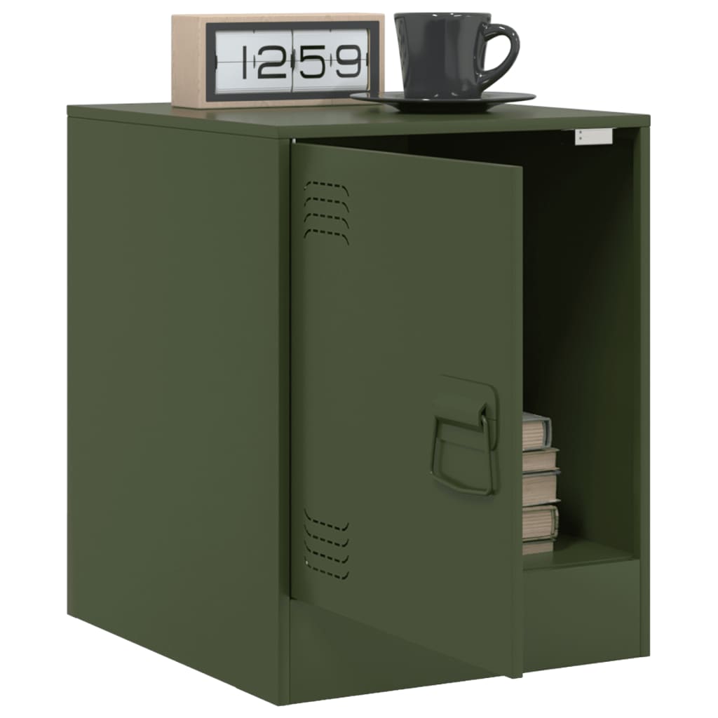 Bedside Cabinets 2 Pcs 34.5X39X44 Cm Steel