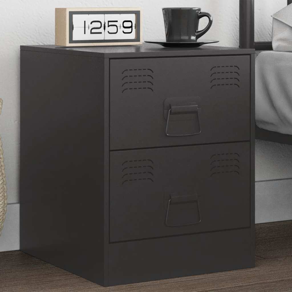 Bedside Cabinet 34.5X39X44 Cm Steel