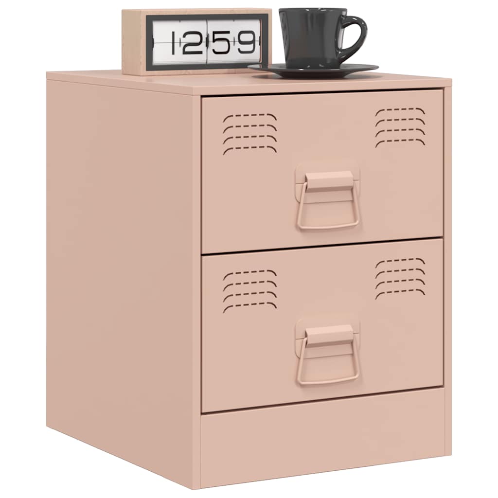 Bedside Cabinet 34.5X39X44 Cm Steel