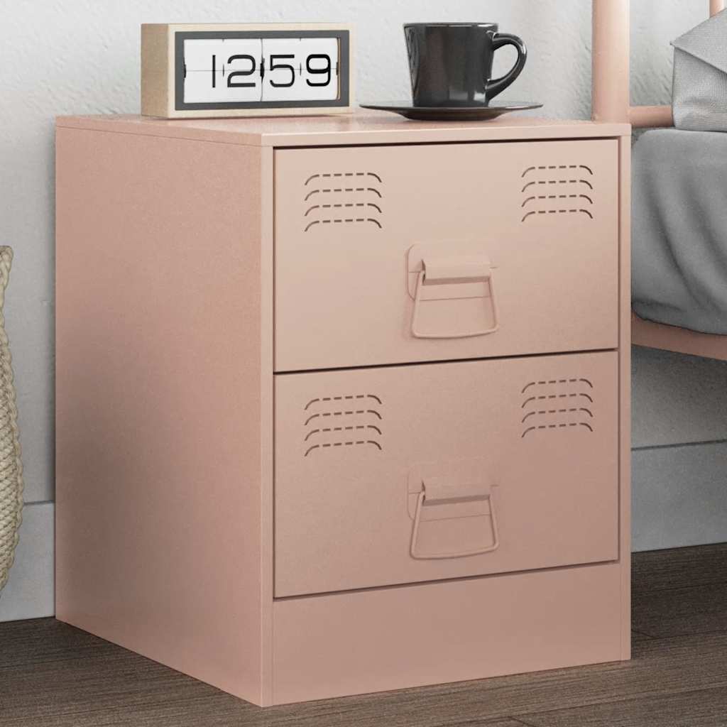 Bedside Cabinet 34.5X39X44 Cm Steel
