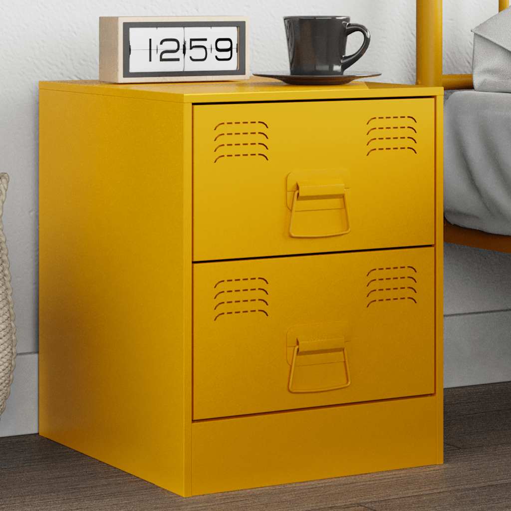 Bedside Cabinet 34.5X39X44 Cm Steel
