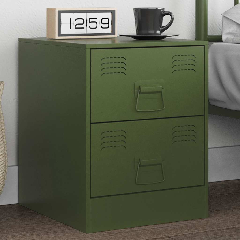 Bedside Cabinet 34.5X39X44 Cm Steel
