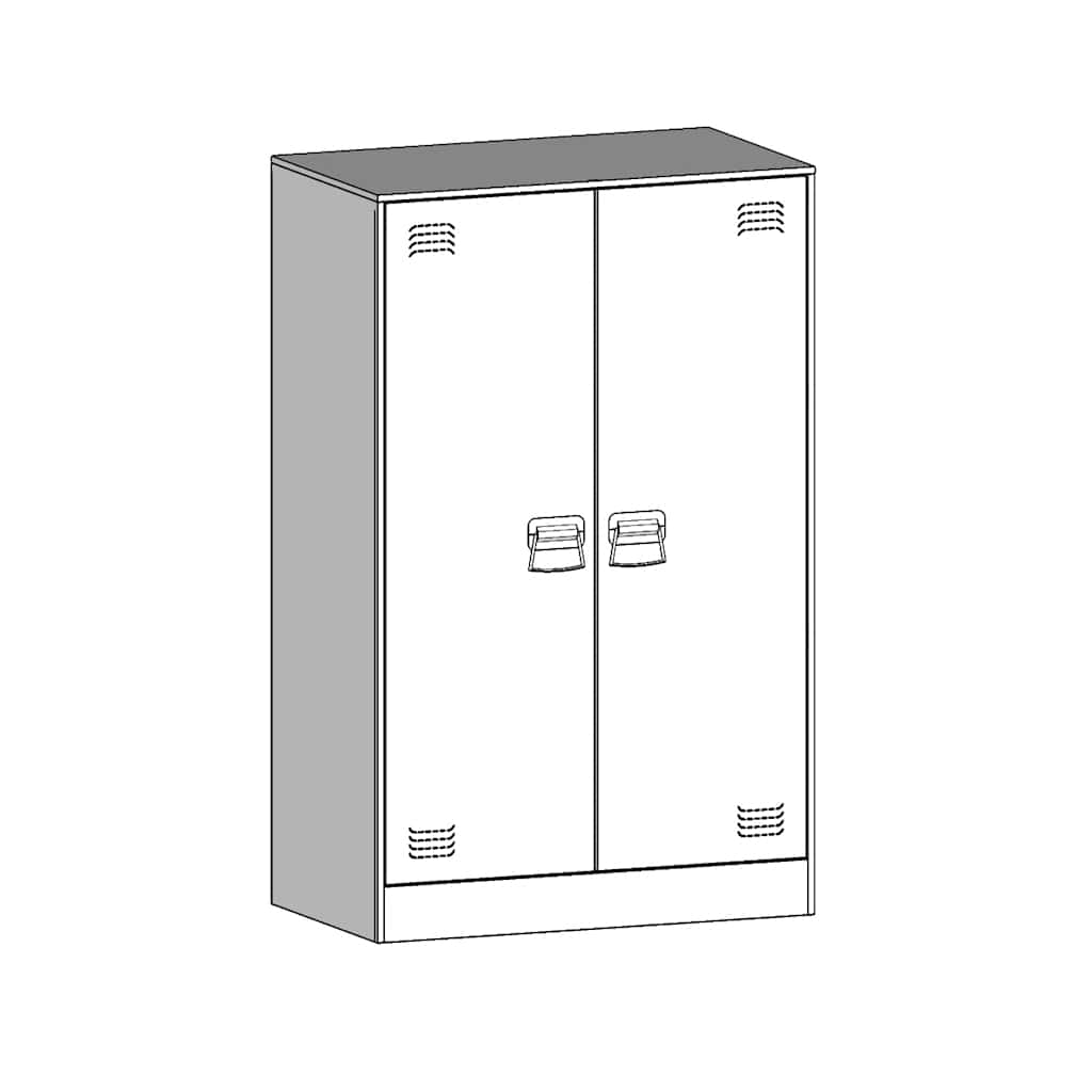 Sideboard 67X39X107 Cm Steel
