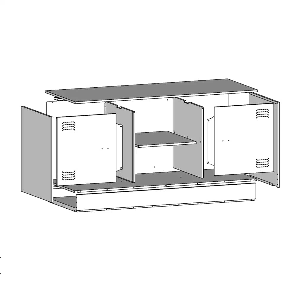 Tv Cabinet 99X39X44 Cm Steel