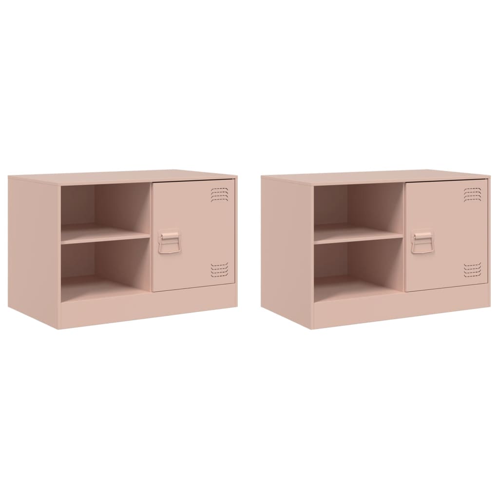 Tv Cabinets 2 Pcs 67X39X44 Cm Steel