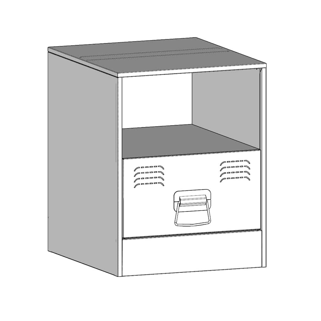 Bedside Cabinet 34.5X39X44 Cm Steel