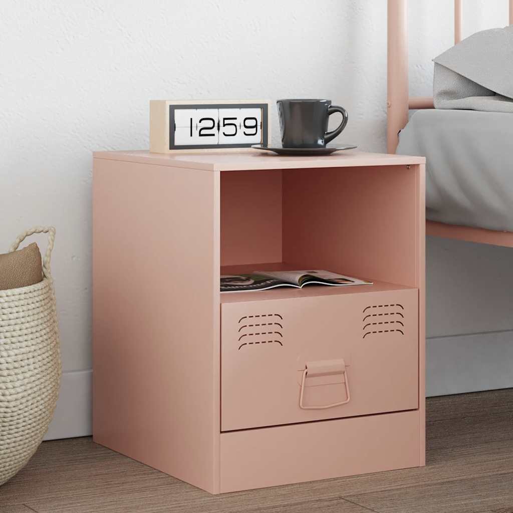 Bedside Cabinet 34.5X39X44 Cm Steel