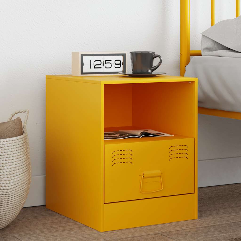Bedside Cabinet 34.5X39X44 Cm Steel