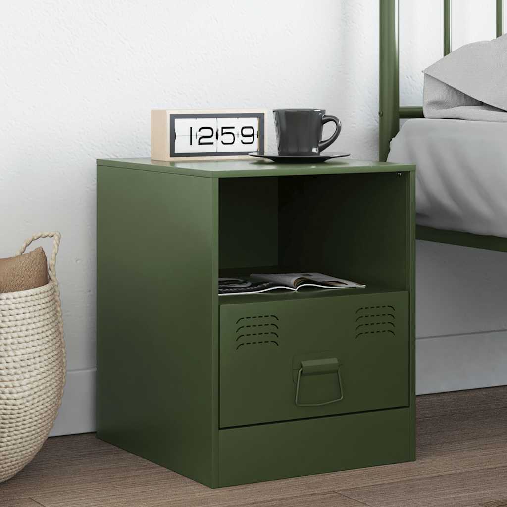 Bedside Cabinet 34.5X39X44 Cm Steel