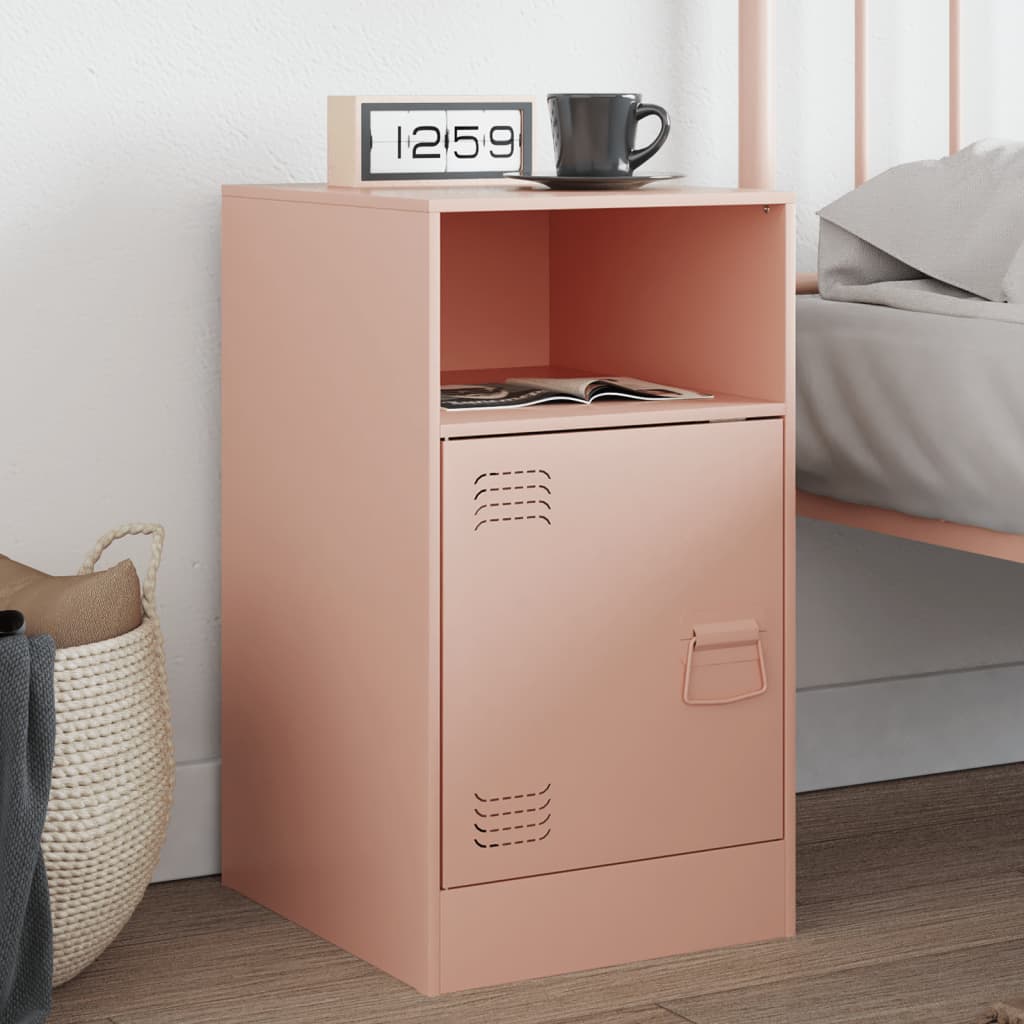 Bedside Cabinets 2 Pcs 34.5X39X62 Cm Steel