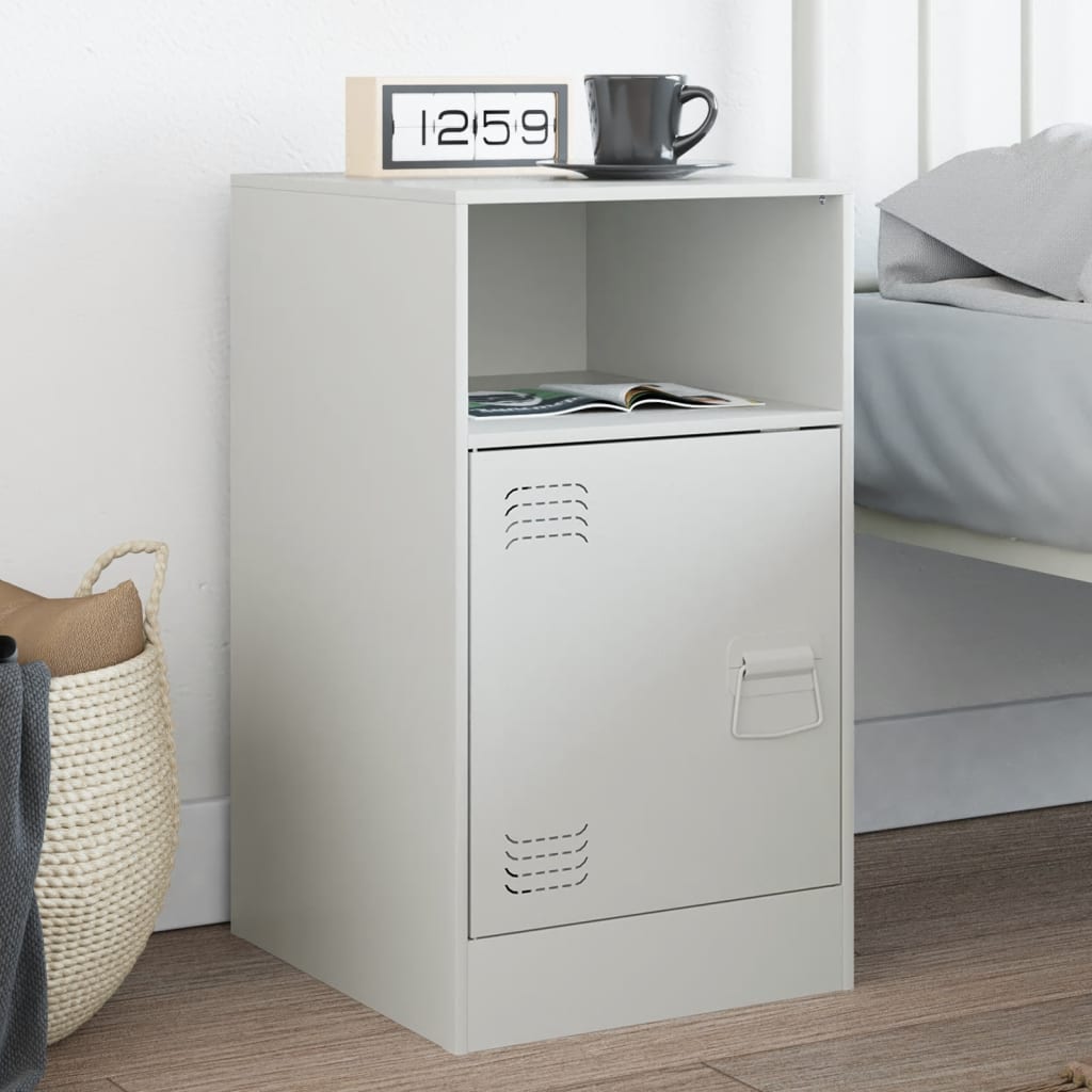 Bedside Cabinets 2 Pcs 34.5X39X62 Cm Steel