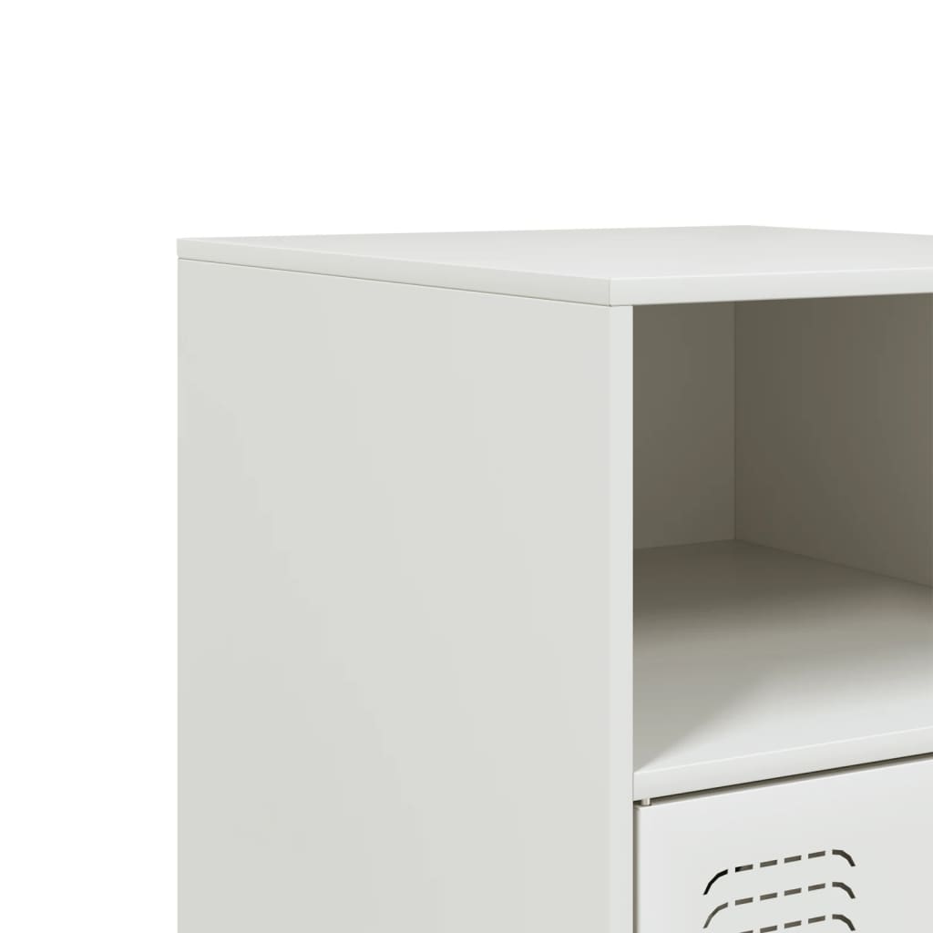 Bedside Cabinets 2 Pcs 34.5X39X62 Cm Steel