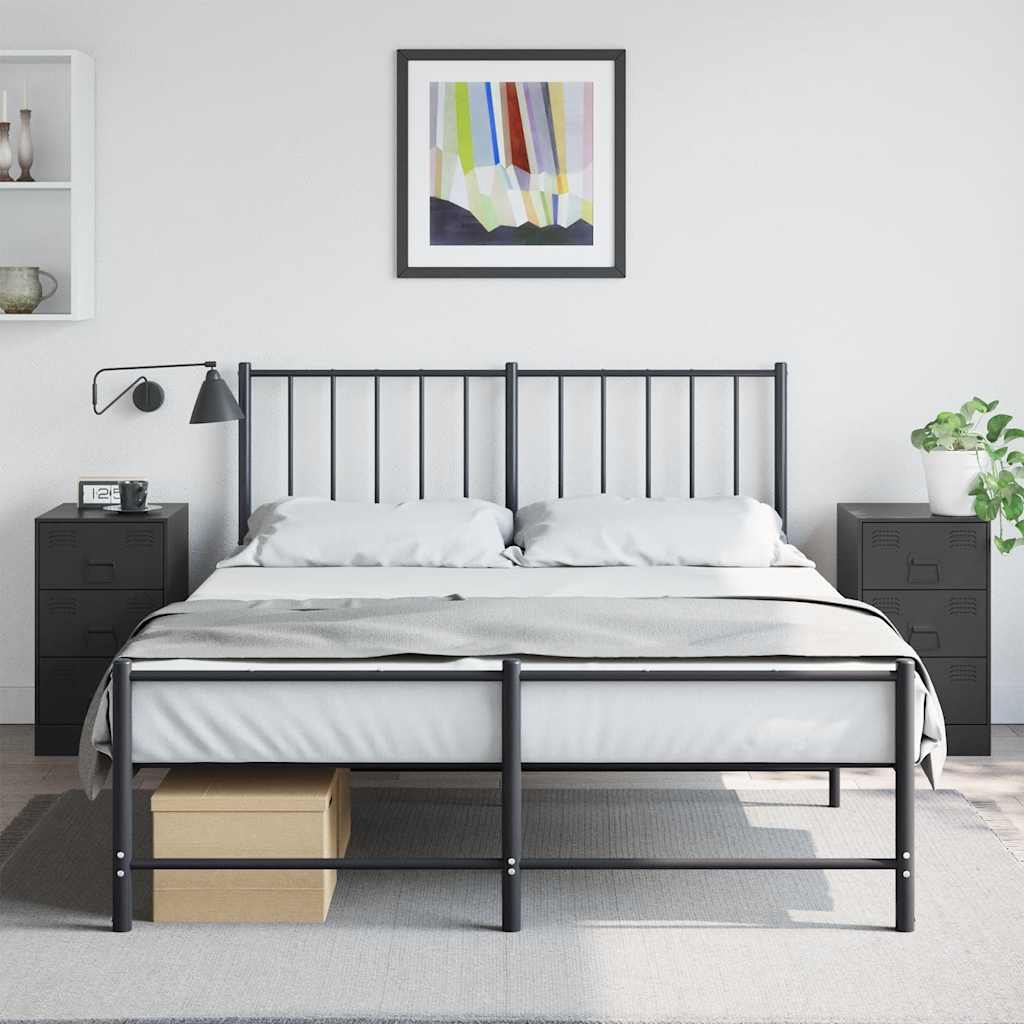 Bedside Cabinet 34.5X39X62 Cm Steel