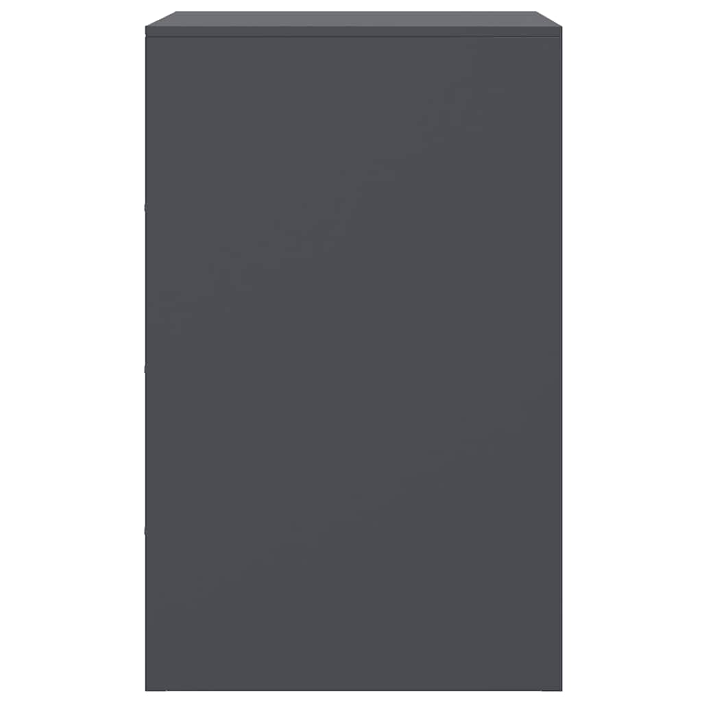 Bedside Cabinet 34.5X39X62 Cm Steel