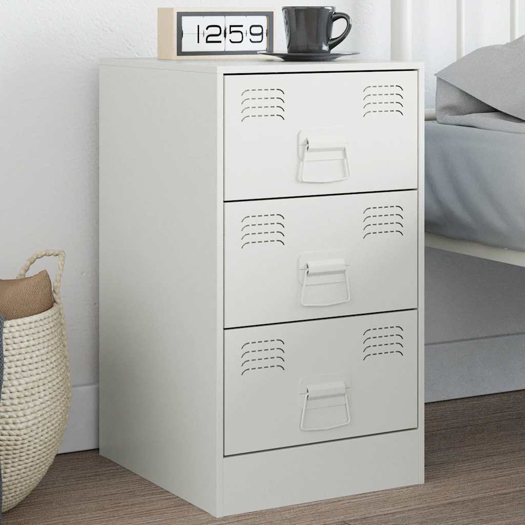 Bedside Cabinet 34.5X39X62 Cm Steel