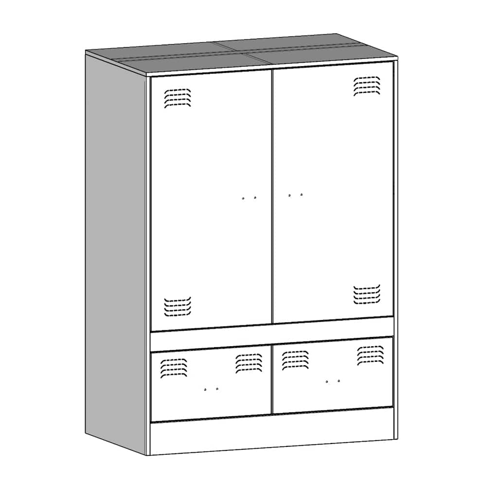Highboard 67X39X95 Cm Steel
