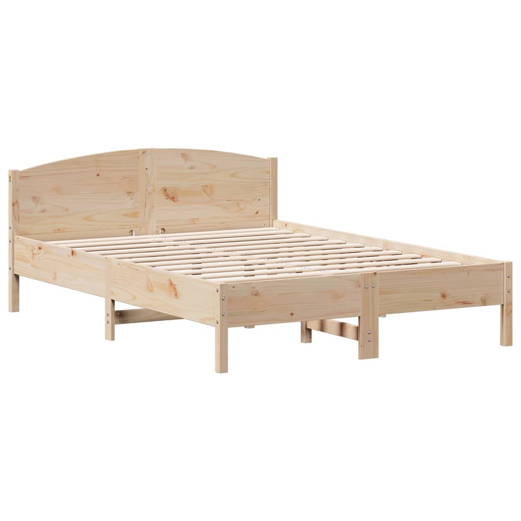 Bed Frame Without Mattress Solid Wood Pine