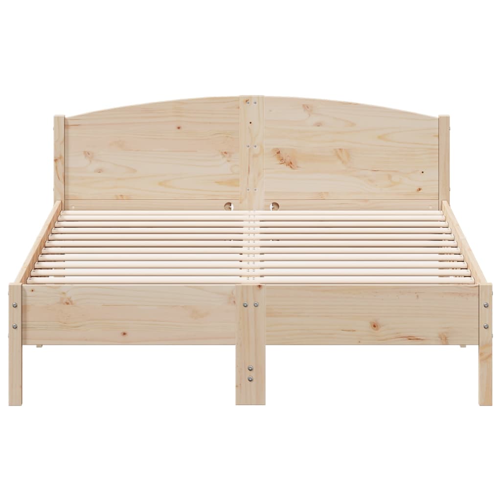 Bed Frame Without Mattress Solid Wood Pine