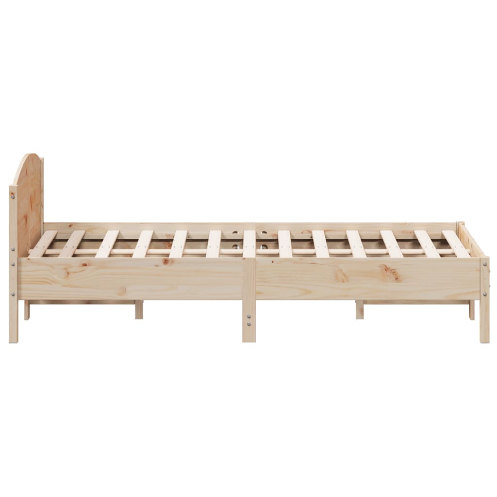 Bed Frame Without Mattress Solid Wood Pine