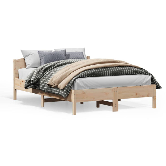 Bed Frame Without Mattress Solid Wood Pine