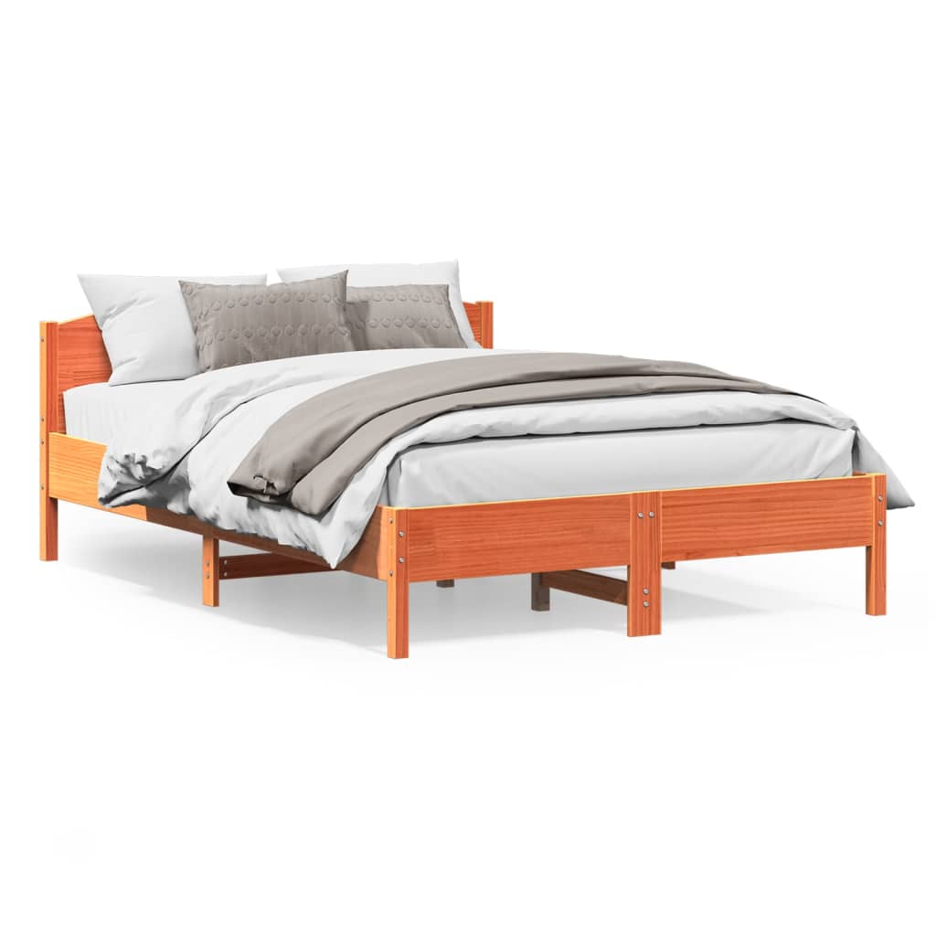 Bed Frame Without Mattress Solid Wood Pine
