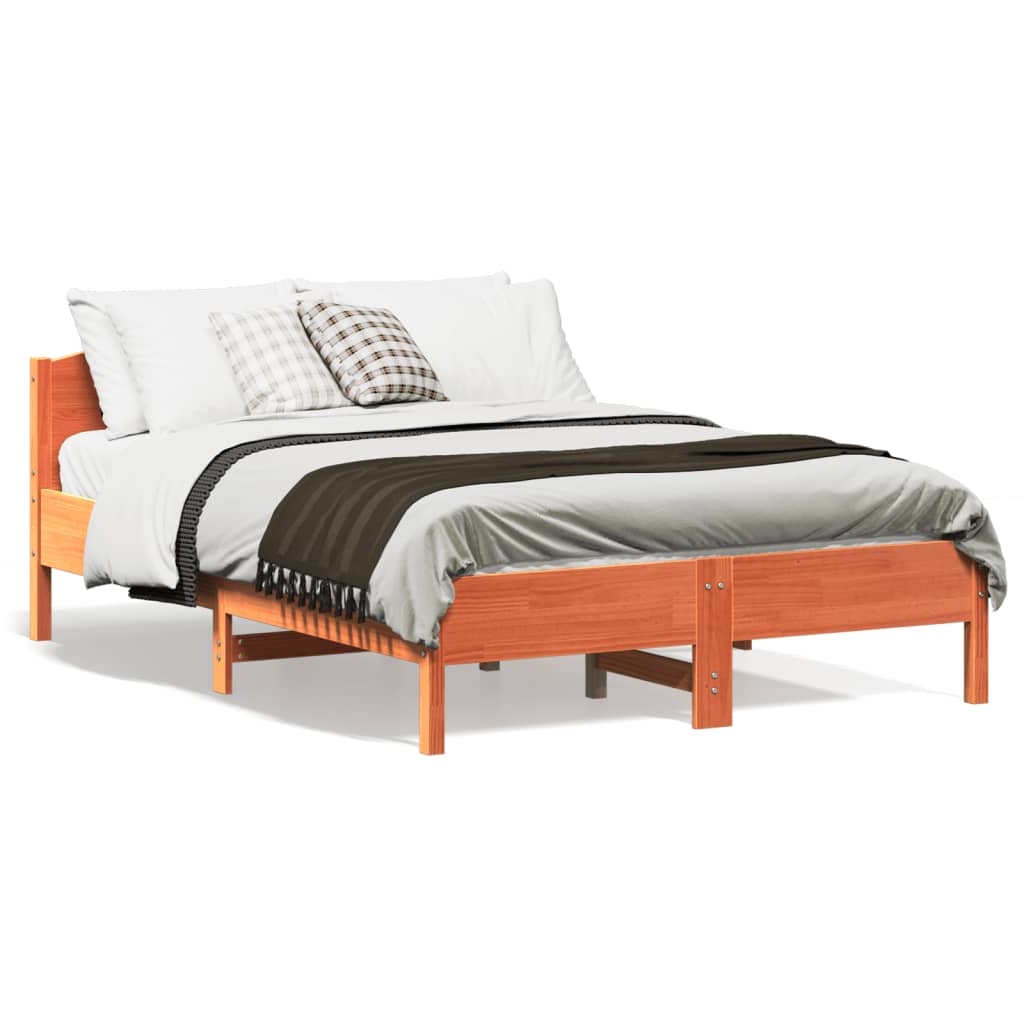 Bed Frame Without Mattress Solid Wood Pine