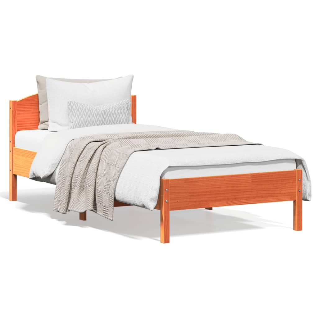 Bed Frame Without Mattress Solid Wood Pine