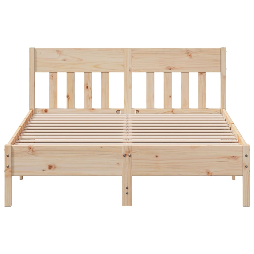 Bed Frame Without Mattress King Size Solid Wood Pine