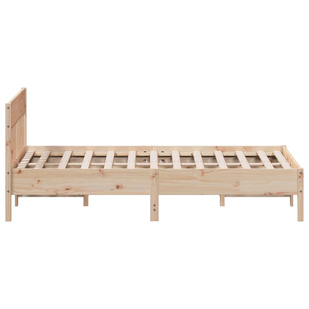 Bed Frame Without Mattress King Size Solid Wood Pine