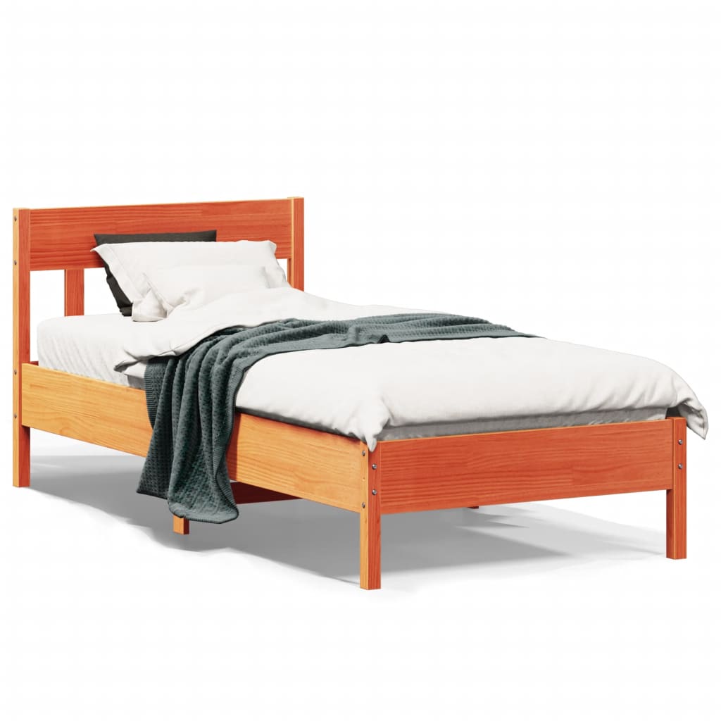 Bed Frame Without Mattress King Size Solid Wood Pine