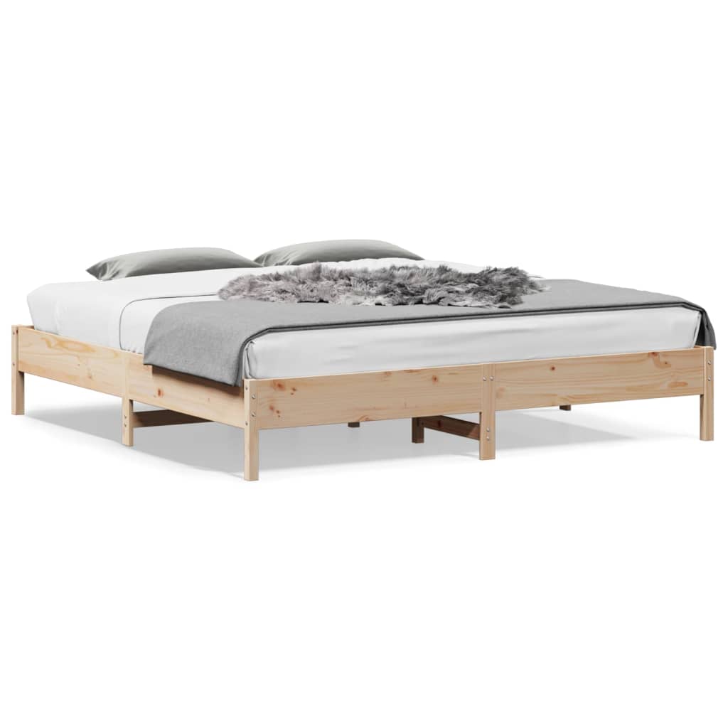 Bed Frame Without Mattress Small Double Solid Wood Pine