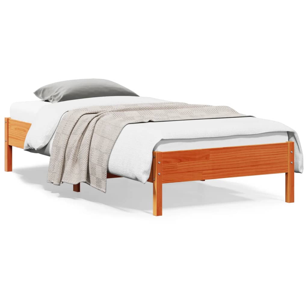 Bed Frame Without Mattress Small Double Solid Wood Pine