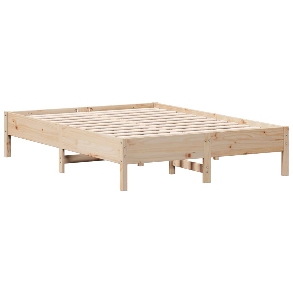 Bed Frame Without Mattress Small Double Solid Wood Pine