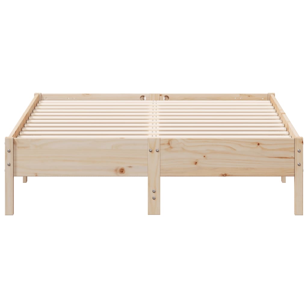 Bed Frame Without Mattress Small Double Solid Wood Pine