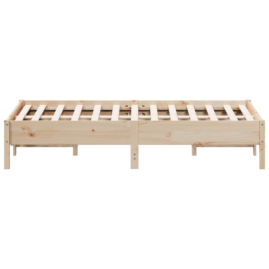 Bed Frame Without Mattress Small Double Solid Wood Pine